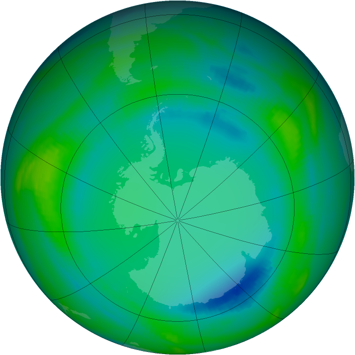 Ozone Map 1998-07-27